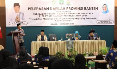Kafilah Provinsi Banten pada MTQ Nasional XXX Tahun 2024 Kaltim, di Lepas Pj Gubernur Banten