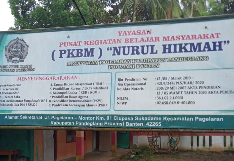 PKBM Nurul Hikmah Pagelaran Menerima Warga Belajar Paket A, B dan C, GRATIS
