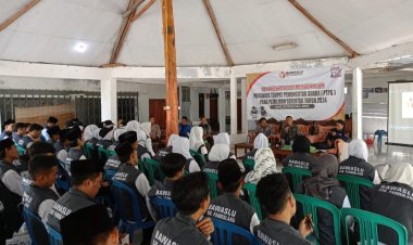 Pelantikan Pengawas TPS di Kecamatan Jiput Dihadiri Kapolsek Jiput Polres Pandeglang