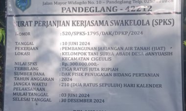 Langgar Peraturan, Dua Poktan Didesa Banyuasih Cigeulis Masih Menerima Program Tahun 2024