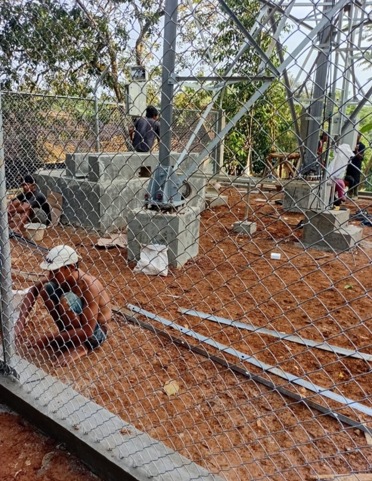 Diduga Punya Riwayat Jelek, PT. AMPS Pelaksana Pembangunan Tower Telepon Selurer  PT. Telkomsel, Di Pandeglang Langgar K3
