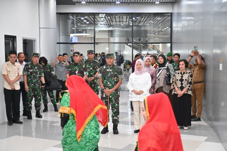 Kunjungan Kerja di Sulawesi Tengah, Pangdam XIII/Mdk di Sambut Danrem 132/Tdl