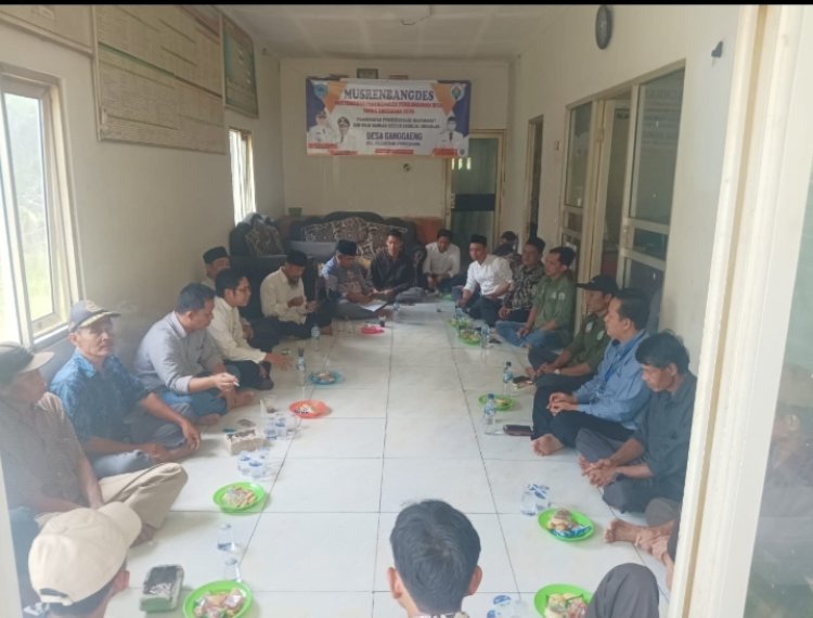 Pemdes Ganggaeng Gelar MusrenbangDes RKPD 2025, DU 2026.
