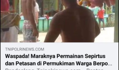 Diduga Oknum Insial KH Warga Kampung Huntap Mekarsari Kecamatan Panimbang Membuat Resah Para Warga