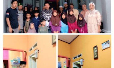 Berbagi Kebahagian Ramadhan Keluarga JBB DPC Wanasalam Gelar Santuanan Anak Yatim Piatu.