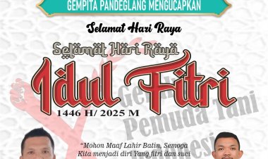 Korda GEMPITA Kabupaten Pandeglang, Mengucapkan Selamat Hari Raya Idul Fitri 1446 H, Mohon Maaf Lahir Batin