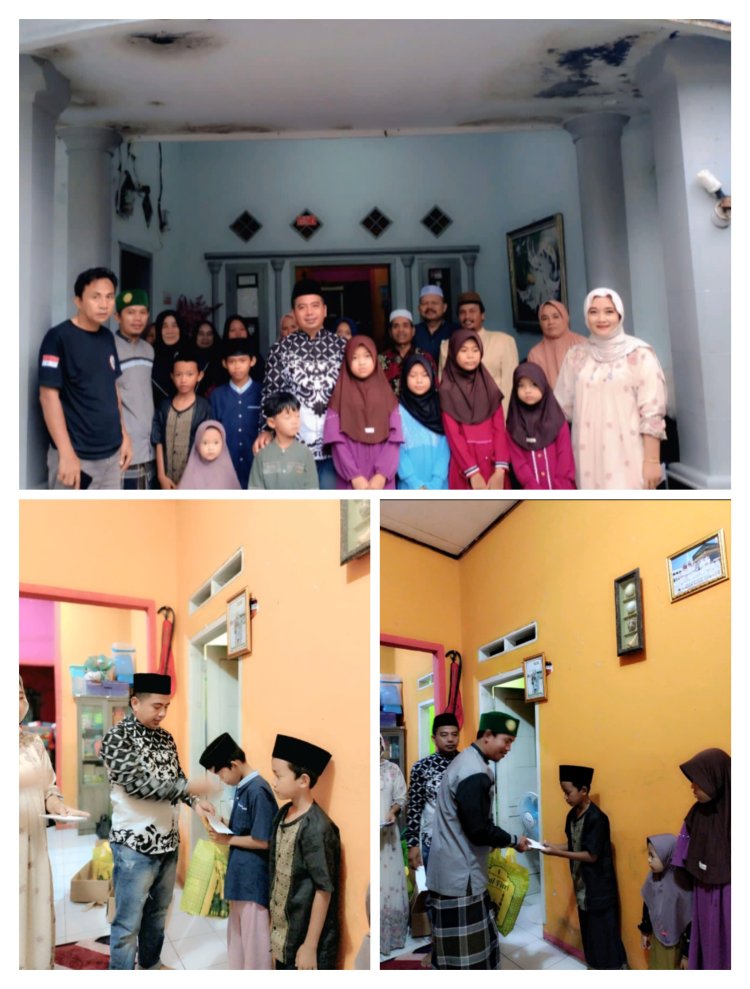 Berbagi Kebahagian Ramadhan Keluarga JBB DPC Wanasalam Gelar Santuanan Anak Yatim Piatu.