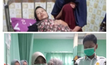 Bupati dan Wakil Bupati Pandeglang, Mengunjungi Marnah Pasien Tidak Mampu Tak Terdata BPJS.