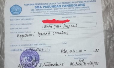 Diduga Ada Pungli PIP & Penebusan Ijazah Di SMA Pasundan Pandeglang.