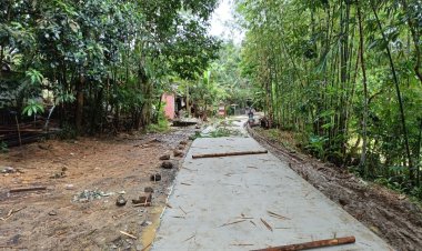 Warga Apresiasi Kinerja PJ. Kades Pasirpajang Picung, Yang Telah Realisasikan Jalan Rambat Beton Kampung Pasir Apus