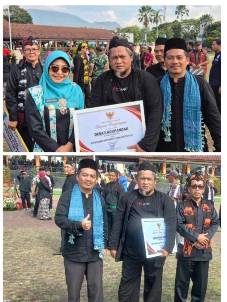 Para Kades  Beserta Jajaran Kecamatan Picung  Kompak Memakai Pakaian Khas Sunda Hadiri Hari Jadi Kabupaten Pandeglang
