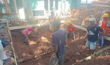 Diduga CV-AL PATIR Dalam Pekerjaan Pembangunan SPAM Jaringan Perpipaan Desa Banyu Resmi Kecamatan Jiput Diduga Abaikan K3