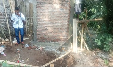 Diduga Pekerja Proyek Tangki Septik Di Desa Cening HOK Disunat Oleh Pihak Pelaksana
