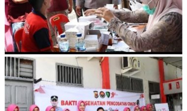 Ratusan Warga Binaan Lapas Kelas IIB IDI Peroleh Pengobatan Gratis Dari Polres Aceh Timur Di Hari Bhayangkara Ke 79