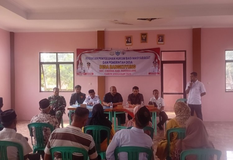 Penyelenggaraan Penyuluhan Hukum & Restorative Justice, Wujud Sinergi Antara Masyarakat dan Pemerintah Desa Bangkuyung Cikedal
