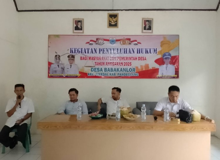Guna Menerapkan Masyarakat Sadar Hukum, Desa Babakanlor Laksanakan Kegiatan Penyuluhan Hukum