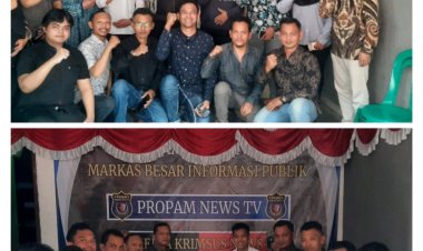 Di Hari Peresmian Propam News TV Gelar Pelatihan Jurnalistik