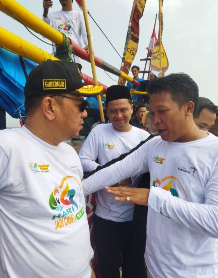 Selain Di ramaikan Pegiat UMKM, Ratusan Kapal Perahu Nelayan Turut Meriahkan Hari Jadi Carita ke 47.