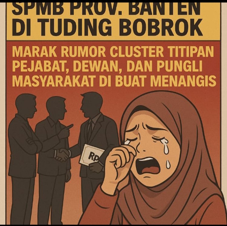 SPMB Prov. Banten Di Tuding BOBROK, Marak Rumor Cluster Titipan Pejabat, Dewan, Dan PUNGLI,Masyarakat Di Buat MENANGIS