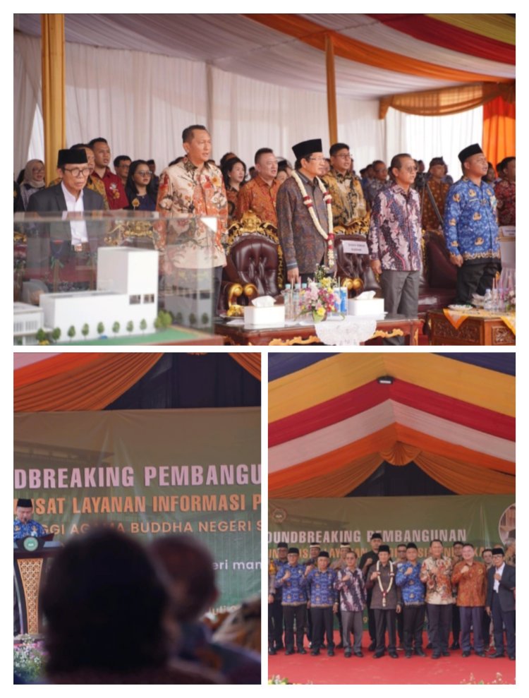 STABN Sriwijaya Tangerang Kampus Satu Satunya Keagamaan Negeri Di Kabupaten Tangerang, Acara Groundbreaking Menteri Agama Hadir.