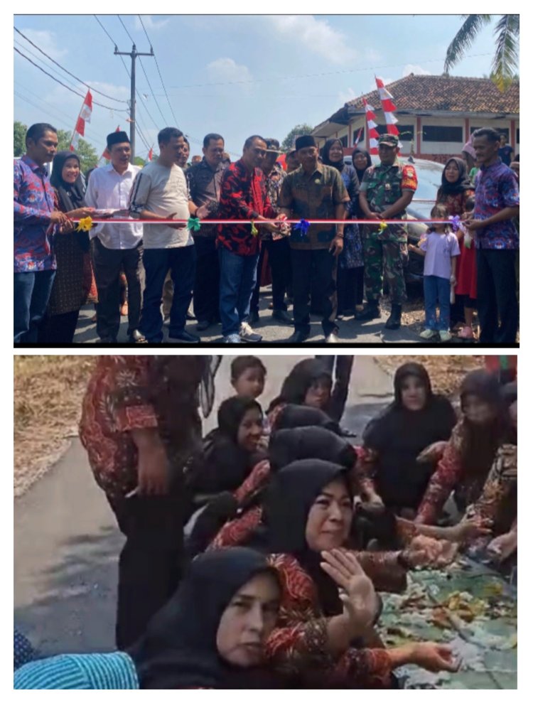 Warga Desa Pareang Bersyukur, Jalan Aspirasi Dewan Terlaksana Di Hotmix