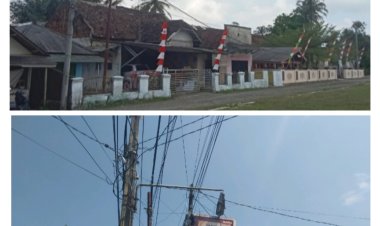 Minimnya Penerangan Di Pinggiran Alun-Alun Kecamatan Cikeusik Di keluhkan Warga .