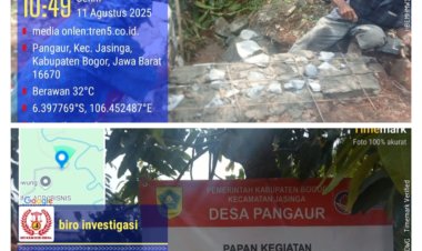 Diduga Pengerjaan TPT Desa Pangaur Asjad (Asal Jadi).