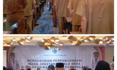 Pelantikan 102 Kepala Desa Di Pandeglang Kembali Menjabat Setelah Masa PJ
