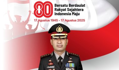 Kapolres Metro Tangerang Kota beserta Staf dan Jajaran Mengucapkan Dirgahayu Republik Indonesia yang Ke- 80 .