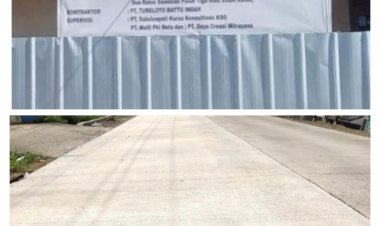 Pelaksanaan Proyek Jalan Nasional Simpang-Bayah Dengan Pihak Pelaksana PT.Tureloto Battu Indah Dikerjakan Sesuai Spesifikasi Dan Disambut Antusias Oleh Warga.