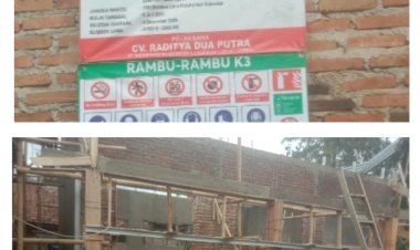 GWI Soroti Dugaan Pembangunan Ruang Kelas Baru SDN Sinar Galih 3 Yang Di Kerjakan Oleh CV Radtya Dua Putra Diduga Dikerjakan Tak Sesuai Spesifikasi Dan Abaikan K3.