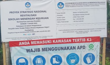 Pekerjaan Revitalisasi Gedung Sekolah SMKN 16 Pandeglang Diduga Tak Sesuai Kontruksi Diduga Ada Markup Anggaran Untuk Ajang Bebancakan  Segelintir Oknum.