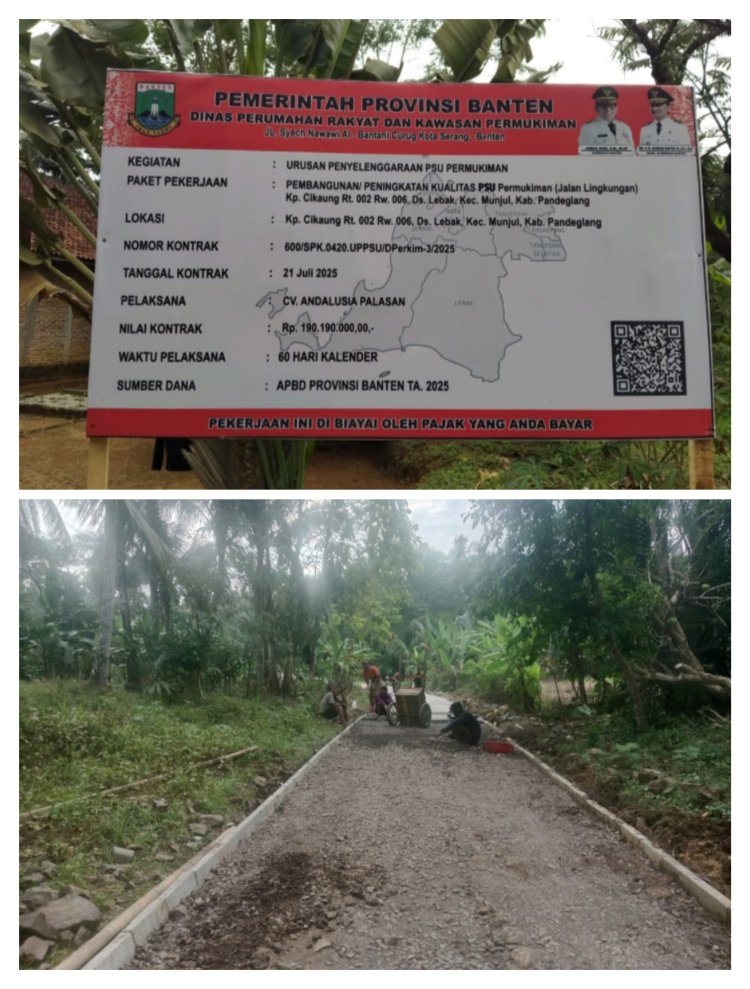 Diduga Abaikan K3, Proyek Paving Blok Rp 190 Juta di Desa Lebak Tak Sediakan APD untuk Pekerja.