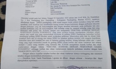 Pers Melawan: Kecam Tindakan Oknum Yang Mengatasnamakan Aktivis Dan Melecehkan Tugas Jurnalis.