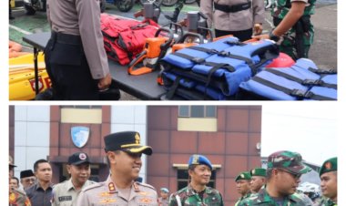Tekankan Soliditas Dan Kesiapan Hadapi Potensi Bencana, Polres Pandeglang Gelar Apel Siaga Bencana