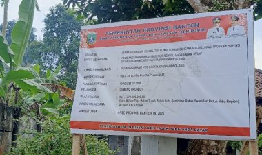 Dugaan Proyek Betonisasi Asal Jadi Di Jalan Sukarame Carita, DPRKP Diminta Sidak Sebelum Terlalu jauh.