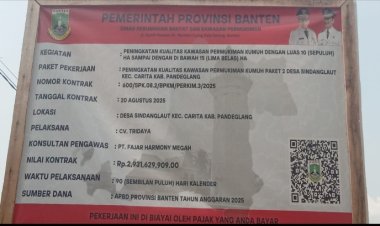 Diduga CV Tri Daya Dalam Pekerjaan Peningkatan Kualitas  Pemukiman Desa Sindang Laut Diduga Pengerjaan U-Dicth Tak Sesuai Spek Dan Abaikan K3.