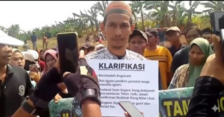 Warga Cikasantren Tegaskan Aksi Tolak Tambang Pasir Murni Aspirasi Masyarakat