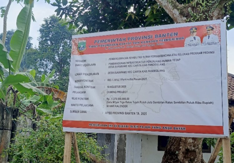 Dugaan Proyek Betonisasi Asal Jadi Di Jalan Sukarame Carita, DPRKP Diminta Sidak Sebelum Terlalu jauh.