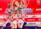 Karateka Cilik Pandeglang Borong Medali Pada Senkaido open International karate championship Piala Kemenpora.