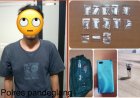 Satresnarkoba Polres Pandeglang Amankan Seorang Pria Diduga Edarkan Sabu Di Kecamatan Banjar.