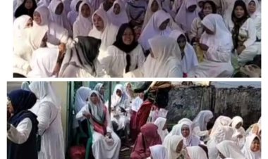 Badan kontak majlis Taklim BKMT Dilaksanakan Dimasjid Jami Al-Mawa Desa Karya Buana Kecamatan Cigeulis.