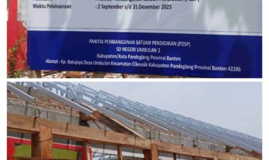 GWI Sorot Dugaan Pelaksana Revitalisasi SDN Umbulan 2 Diduga Tak Sesuai RAB.