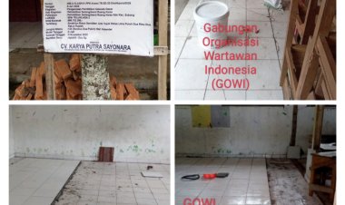 Proyek Rehabilitasi SDN Teluklada 3 Disorot Tajam — Diduga Keramik Lama Ditimpa, Pekerja Tanpa APD!