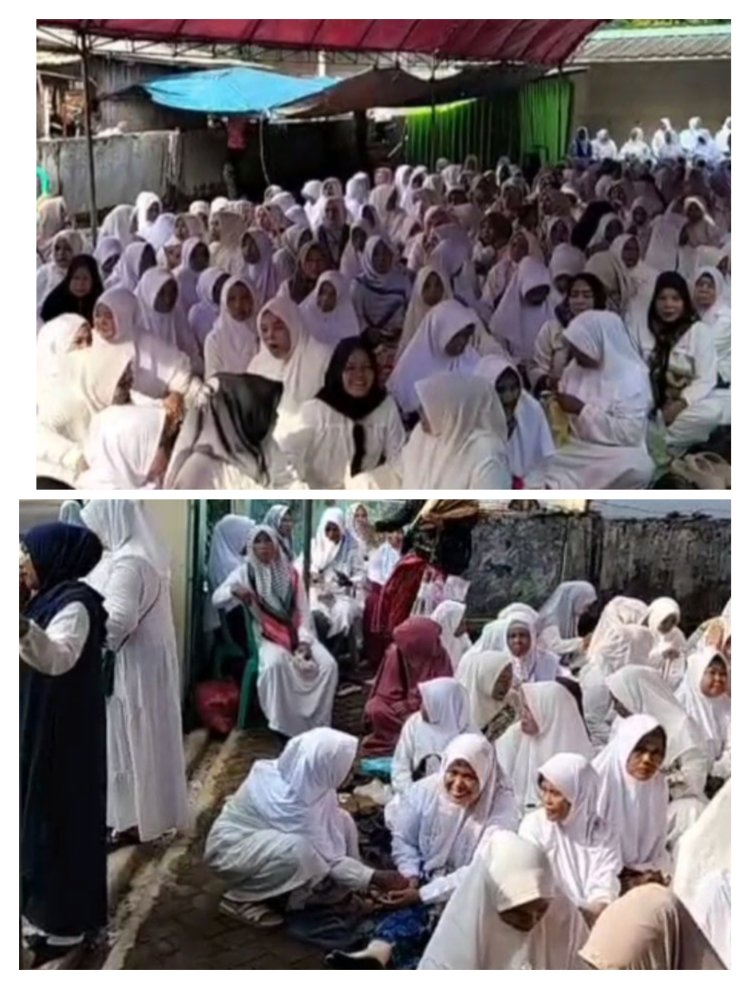 Badan kontak majlis Taklim BKMT Dilaksanakan Dimasjid Jami Al-Mawa Desa Karya Buana Kecamatan Cigeulis.