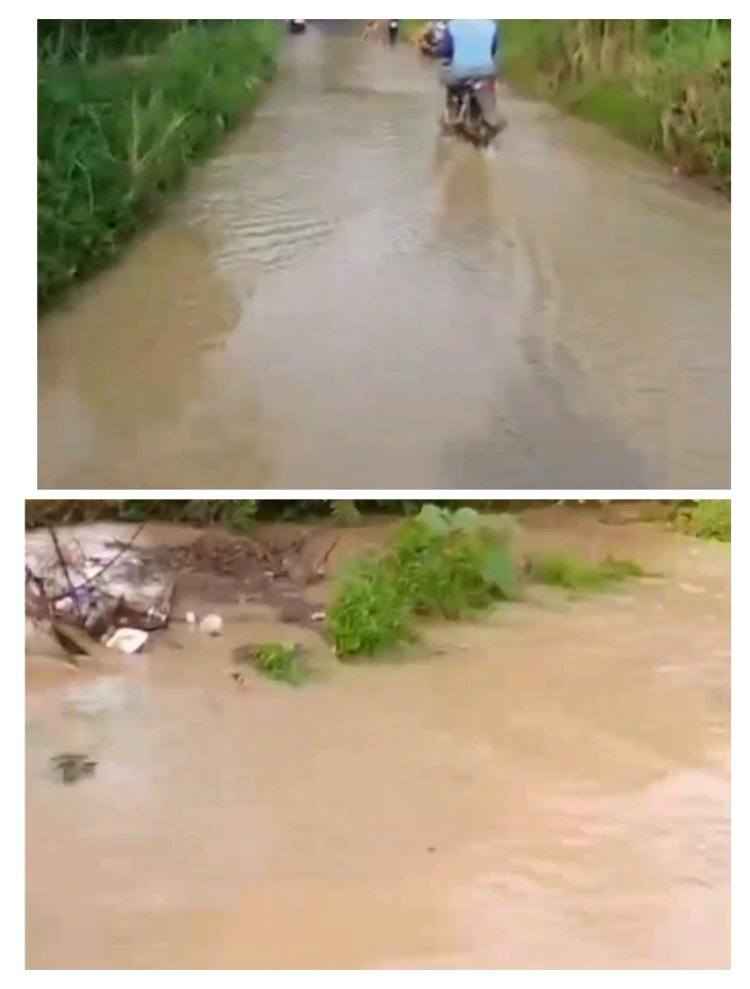 Jadi Langganan Banjir Wilayah Sobang Arah Bojen Disaat Musim Penghujan.