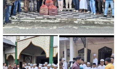 Jum'at Berkah GRIB JAYA Kota Medan Dan Rudol Naibaho & Fatners  Sumarni Kepling Lingkungan V Sari Rejo Berbagi Kasih Bagikan Sembako Dan Paket Makan Gratis.