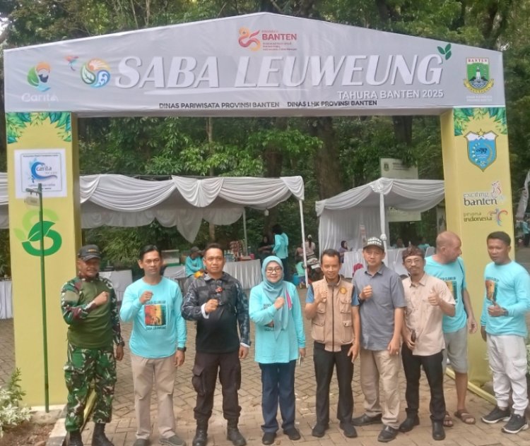 Berkolaborasi Dengan DLHK, Dispar Banten Mengadakan Kegiatan Saba Leuweung Di Tahura Carita