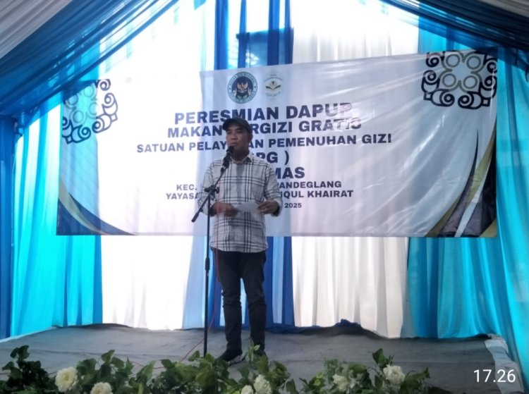 SPPG Banyumas Milik Yayasan Insan Fastabiqul Khairat, Diresmikan Bupati Pandeglang & Anggota DPR RI
