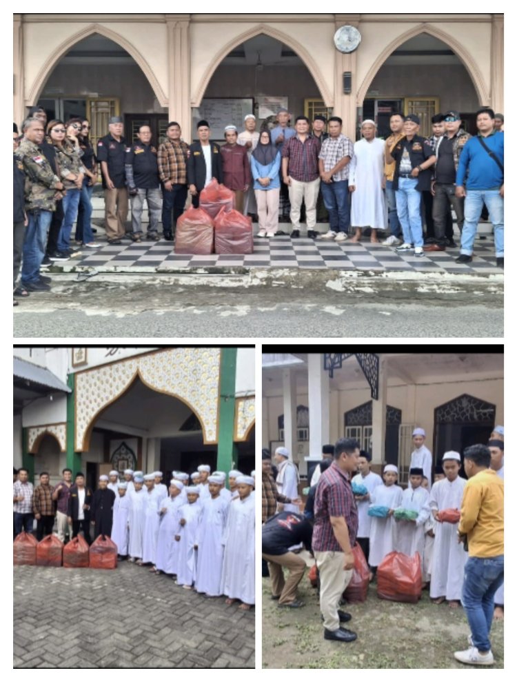 Jum'at Berkah GRIB JAYA Kota Medan Dan Rudol Naibaho & Fatners  Sumarni Kepling Lingkungan V Sari Rejo Berbagi Kasih Bagikan Sembako Dan Paket Makan Gratis.